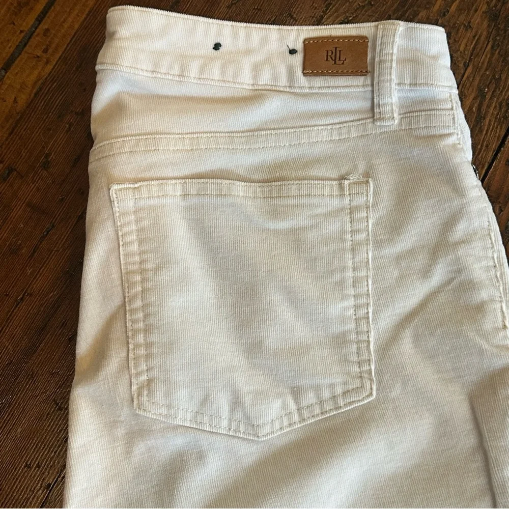 Ralph Lauren White Corduroy Pants Size 8 - Picture 2 of 6